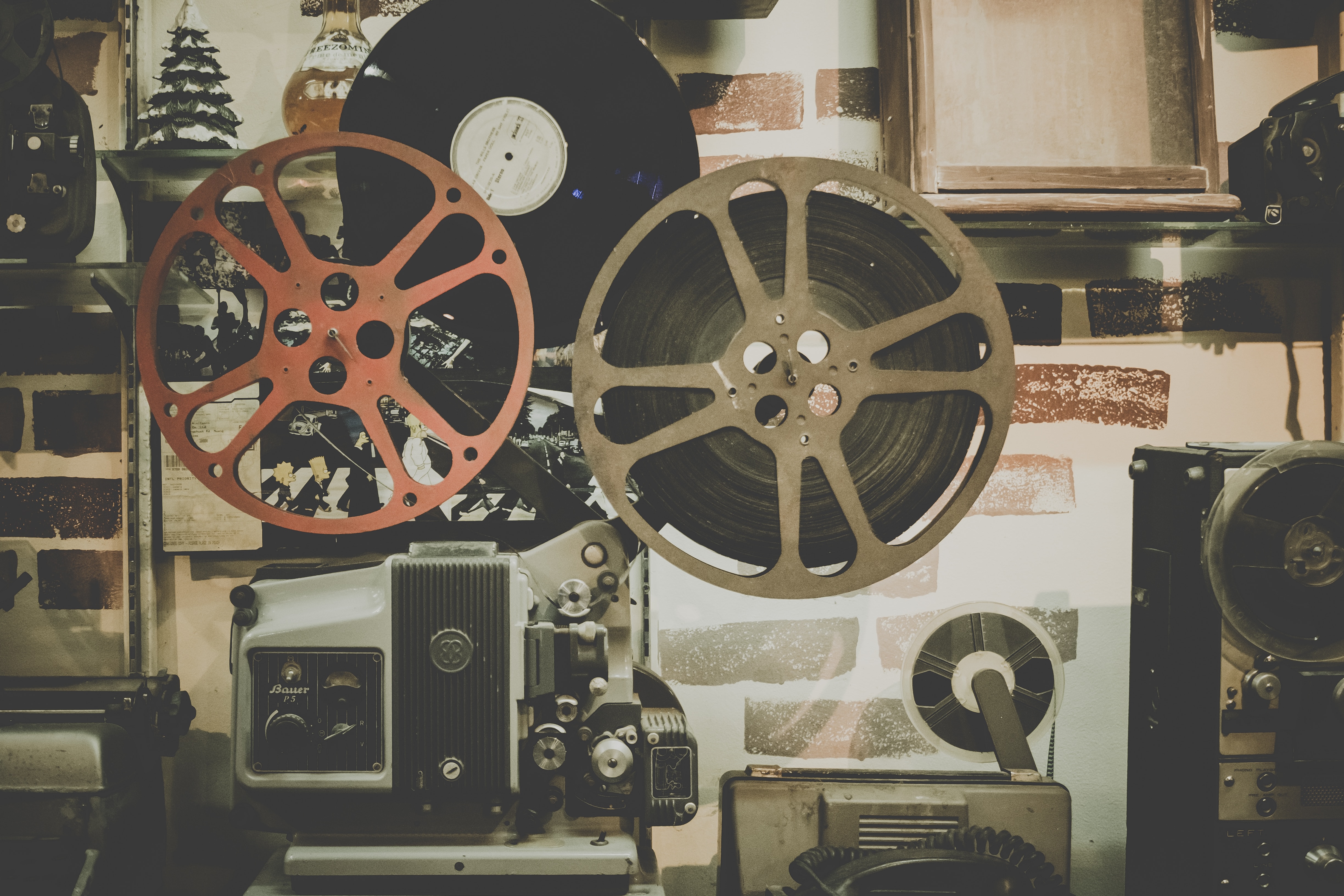 Photo of film projector